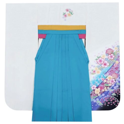 卒業式　卒業式衣装　卒業袴　袴　レンタル　古典　おしゃれ　白　花　可愛い