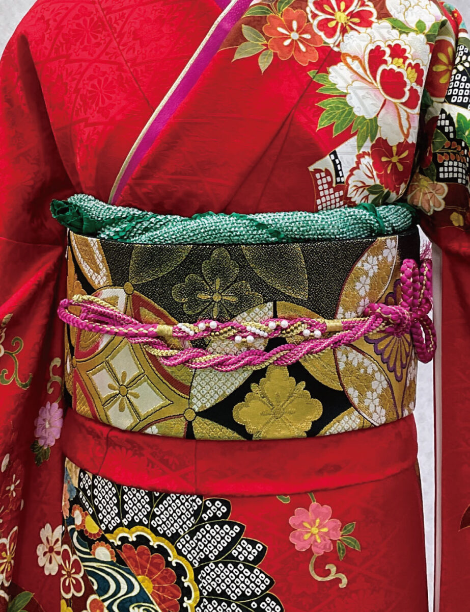 赤色古典の振袖レンタル　Mサイズ