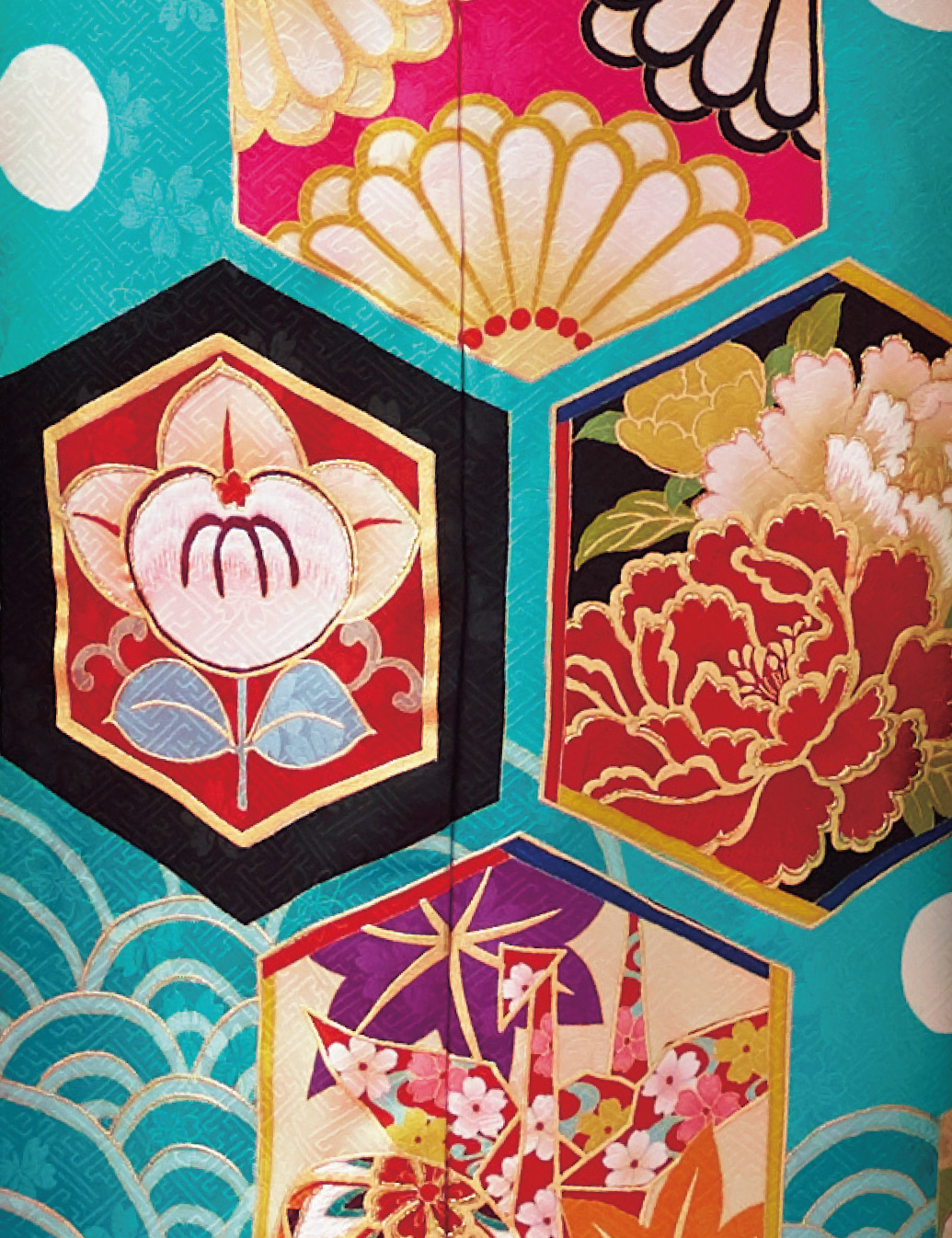 兵庫県　姫路　振袖レンタル　M　サイズ　緑　Barbieコラボ振袖