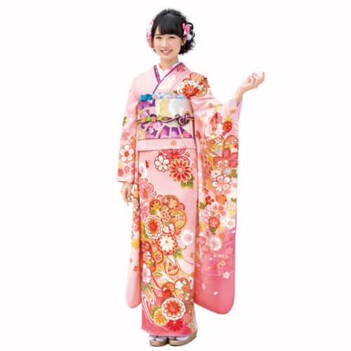 兵庫県　姫路　振袖レンタル　S　サイズ　ピンク