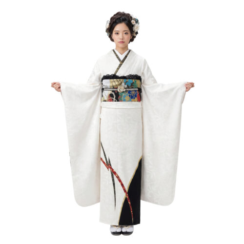 白色のシンプル振袖