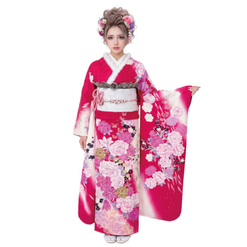 華やかな薔薇の振袖