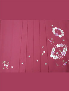 卒業式　卒業式衣装　卒業袴　袴　レンタル　刺繍　ピンク　花　可愛い